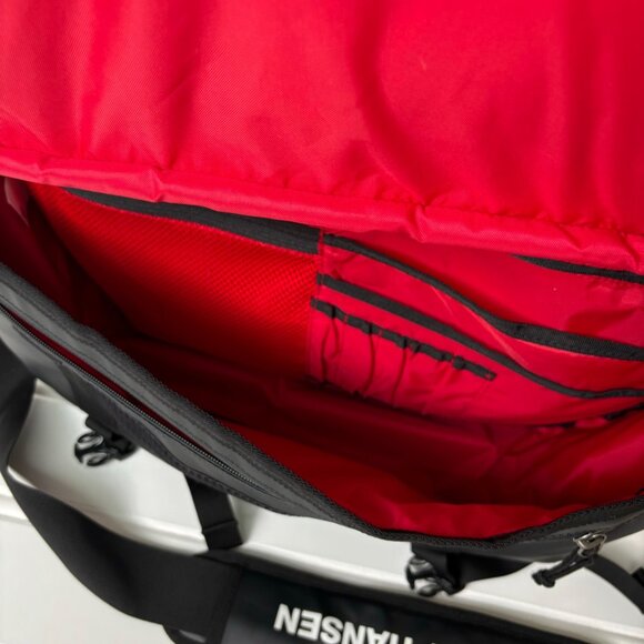 Helly Hansen Black Messenger Bag  Adjustable Shoulder Strap Broken Back Zipper - Picture 15 of 16